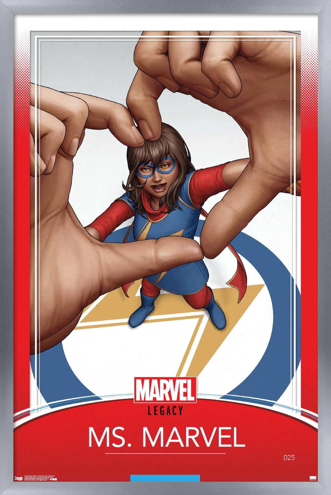Marvel Comics - Ms. Marvel - Ms. Marvel #25 Wall Poster, 22.375" x 34" Framed