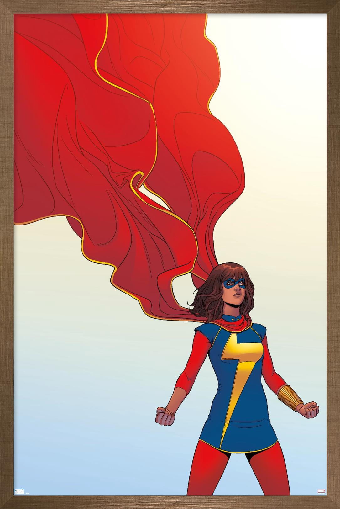 Marvel Comics - Ms. Marvel - Ms. Marvel #3 Wall Poster, 14.725" x 22.375", Framed