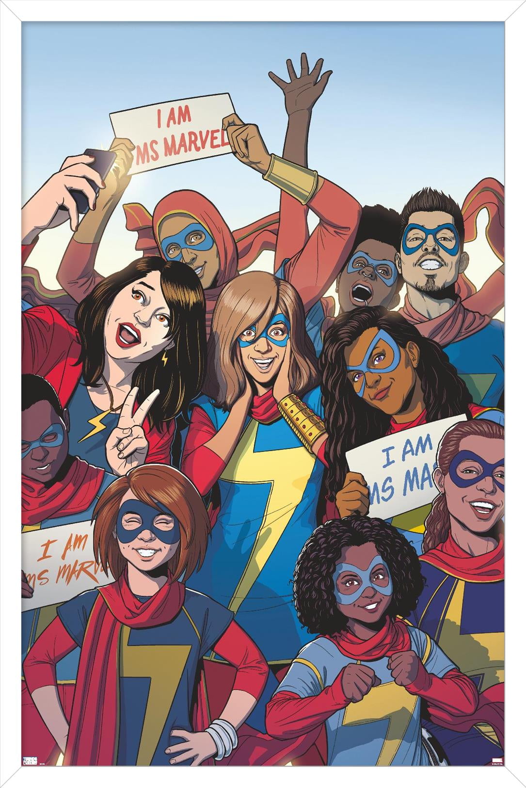 Marvel Comics - Ms. Marvel - Ms. Marvel #37 Wall Poster, 22.375" x 34", Framed
