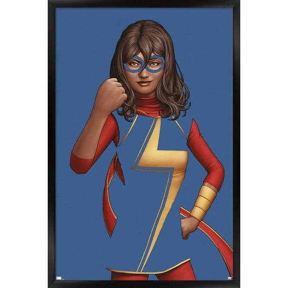 Marvel Comics - Ms. Marvel - Ms. Marvel #7 Wall Poster, 14.725" x 22.375", Framed