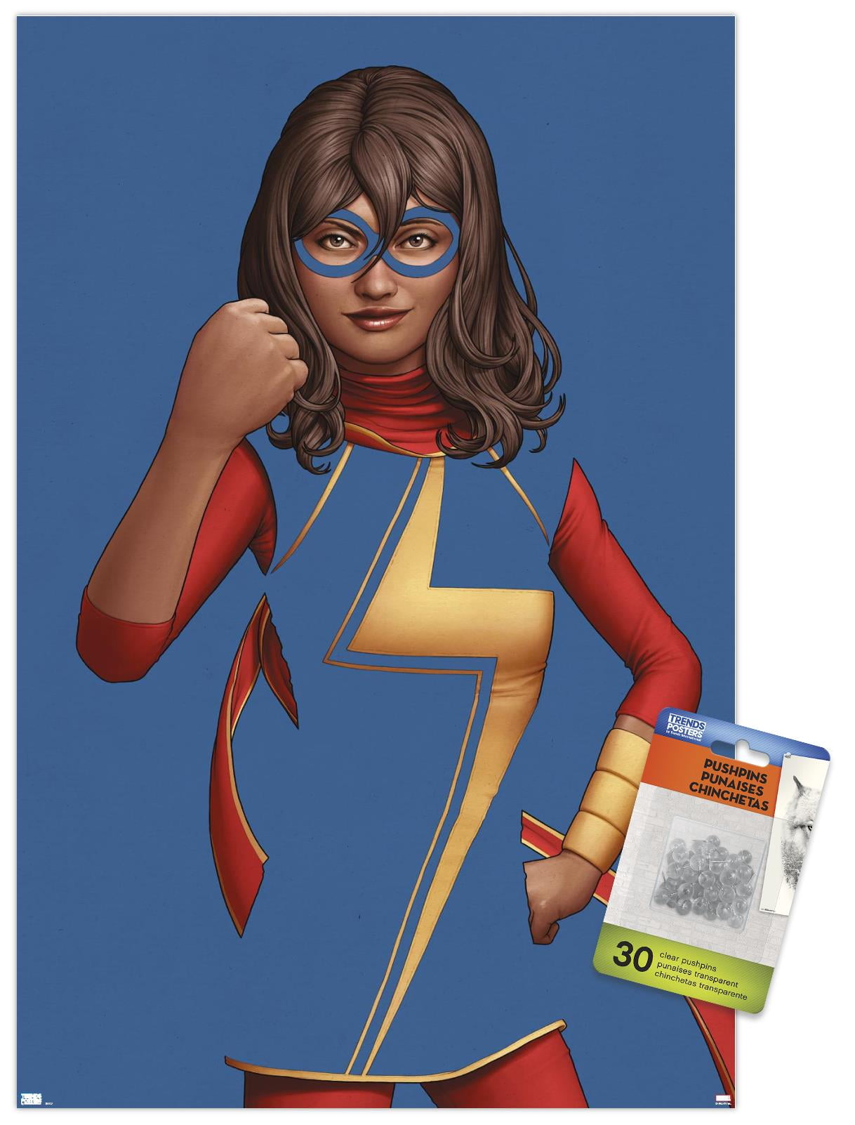 Marvel Comics - Ms. Marvel - Ms. Marvel #7 Wall Poster with Pushpins, 14.725" x 22.375"