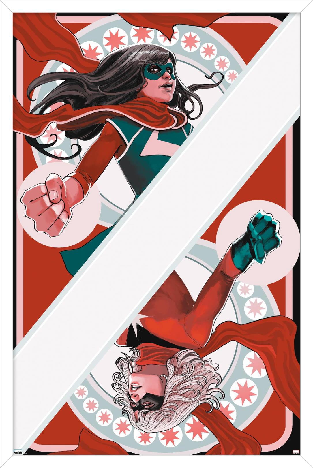 Marvel Comics - Ms. Marvel - Ms. Marvel & Ms. Marvel #1 Wall Poster, 22.375" x 34", Framed