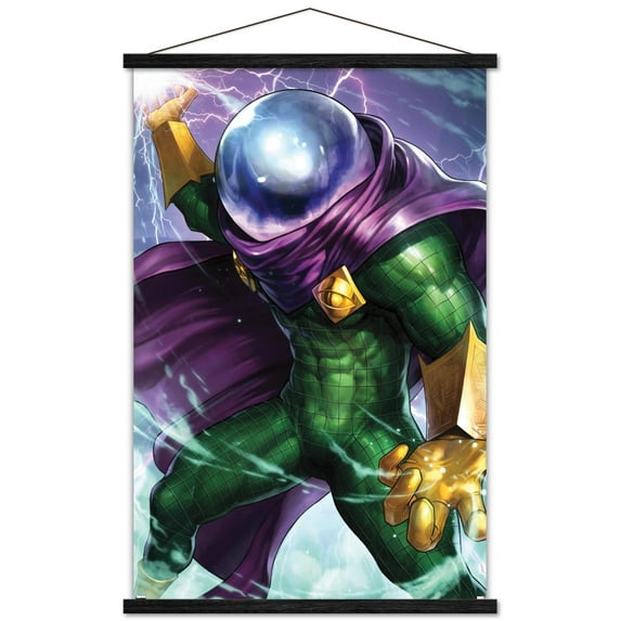 Marvel Comics - Mysterio - Miles Morales Spider-Man #6 Wall Poster with Wooden Magnetic Frame, 22.375" x 34"