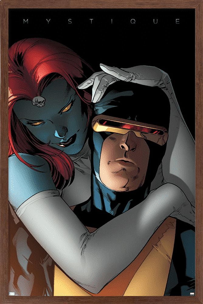 Marvel Comics - Mystique Cyclops - Close-Up Wall Poster, 22.375" x 34", Framed