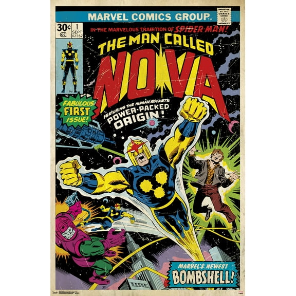 Marvel Comics - Nova - Cover #1 Wall Poster, 22.375" x 34"