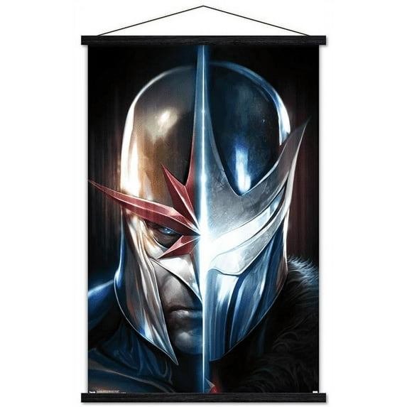 Marvel Comics - Nova - The All-New Guardians of the Galaxy - Cover #11 Wall Poster with Wooden Magnetic Frame, 22.375" x 34"