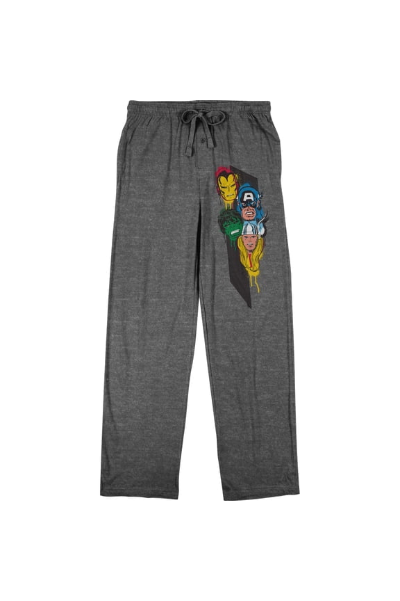 Marvel Comics Original Avengers Print Men's Sleepwear Sleep Pajama Pants Gift Small