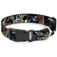 thumbnail image 1 of Marvel Comics Pet Collar, Dog Collar Plastic Buckle, Venom Comic Book Panels, 8.5 to 12 Inches 0.5 Inch Wide, 1 of 6
