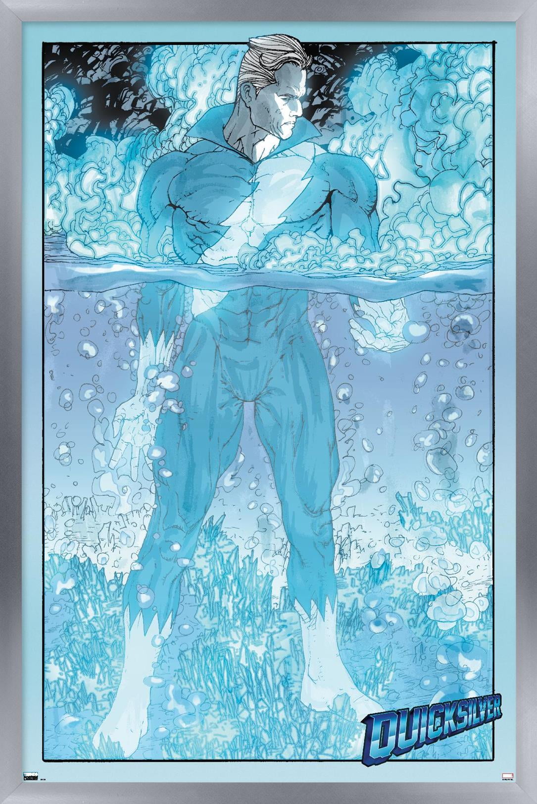 Marvel Comics - Quicksilver - Son Of M #2 Wall Poster, 14.725" x 22.375", Framed