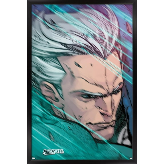 Marvel Comics - Quicksilver - Ultimate Comics Ultimates #29 Wall Poster, 14.725" x 22.375", Framed