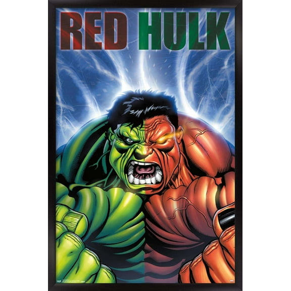 Marvel Comics - Red Hulk - Cover #30 Wall Poster, 14.725" x 22.375", Framed