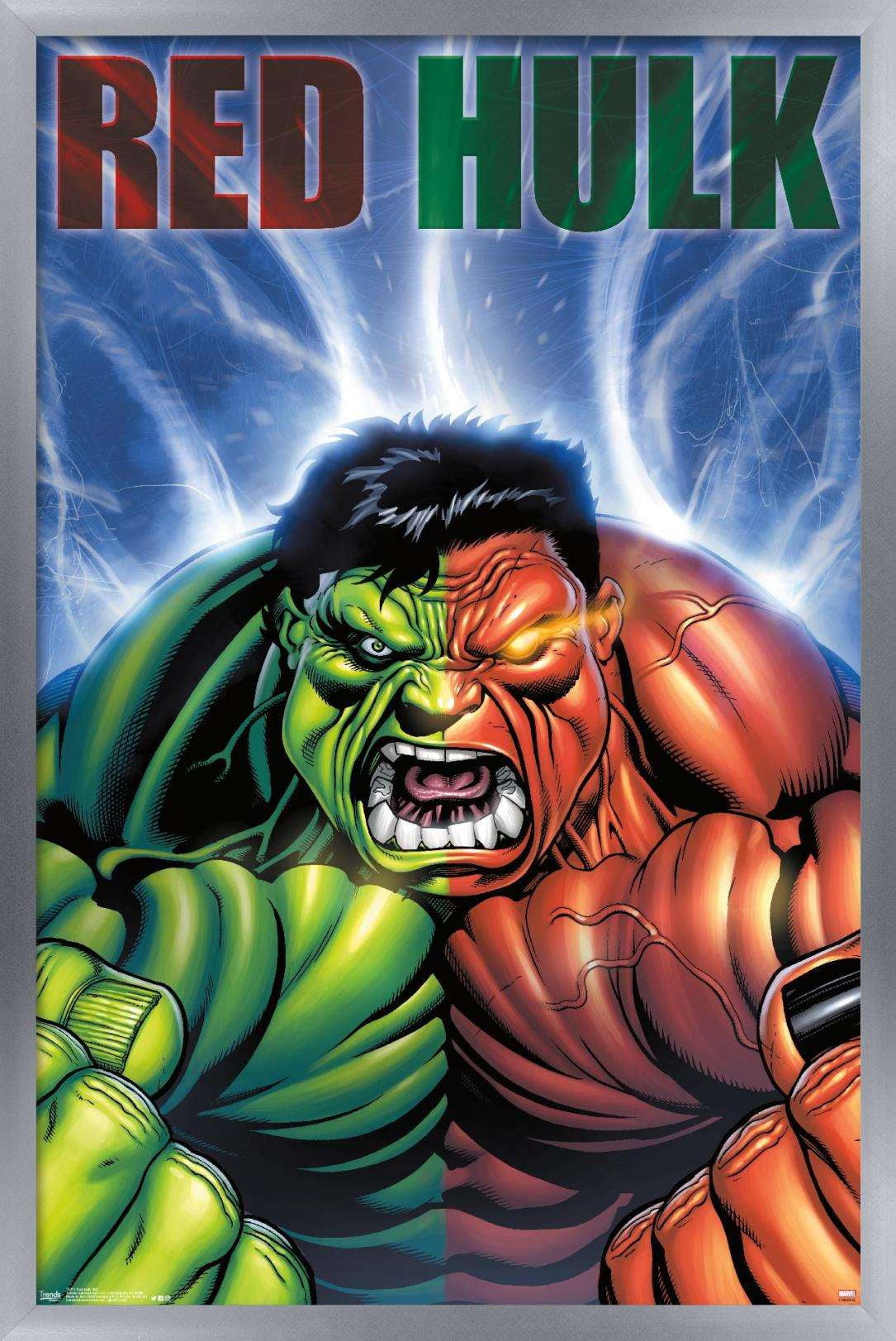 Marvel Comics - Red Hulk - Cover #30 Wall Poster, 14.725" x 22.375", Framed