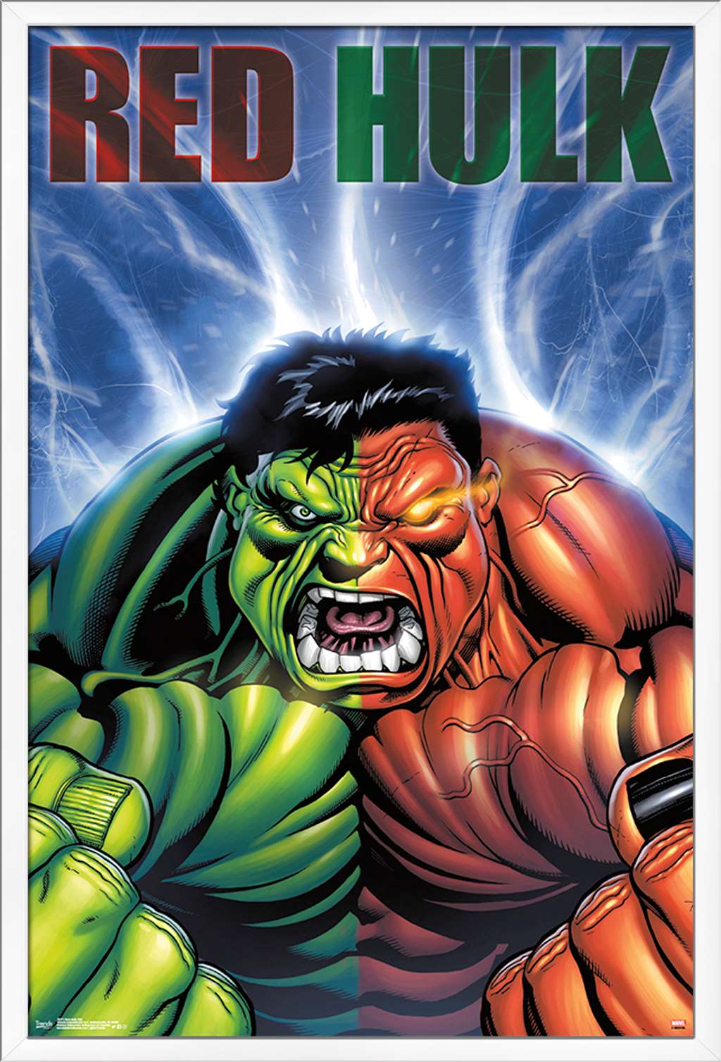 Marvel Comics - Red Hulk - Cover #30 Wall Poster, 22.375" x 34", Framed