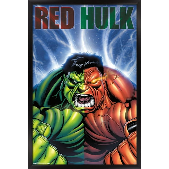 Marvel Comics - Red Hulk - Cover #30 Wall Poster, 22.375" x 34", Framed