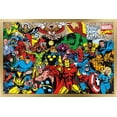 thumbnail image 1 of Marvel Comics - Retro Lineup Wall Poster, 14.725" x 22.375", Framed, 1 of 3