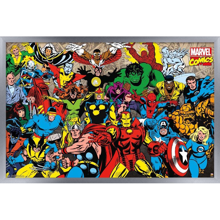  Marvel Comics Poster, Paper, Multi-Colour, 61cm: Posters &  Prints