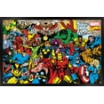thumbnail image 1 of Marvel Comics - Retro Lineup Wall Poster, 22.375" x 34", Framed, 1 of 6