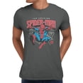 thumbnail image 1 of Marvel Comics Retro Spider-Man Old Fashioned Web Men's T Shirt (Charcoal, S-XXXL), 1 of 4