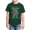 thumbnail image 1 of Marvel Comics Retro Youth Hulk And Spider-Man Pizza Smash Duo T-Shirt (Forest Green, XS-XL), 1 of 4