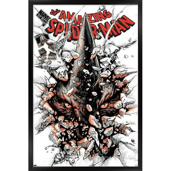 Marvel Comics - Rhino - The Amazing Spider-Man #617 Wall Poster, 14.725" x 22.375", Framed