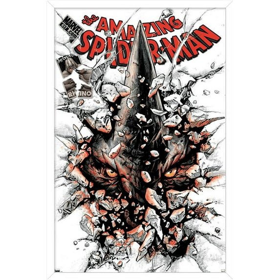 Marvel Comics - Rhino - The Amazing Spider-Man #617 Wall Poster, 14.725" x 22.375", Framed
