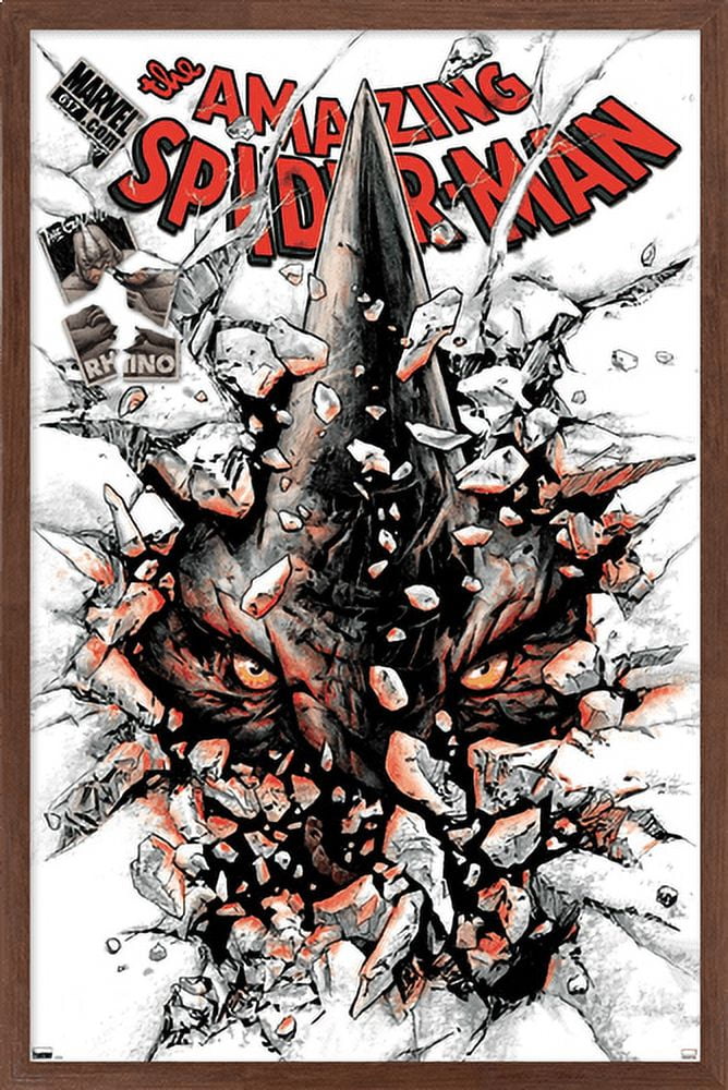 Marvel Comics - Rhino - The Amazing Spider-Man #617 Wall Poster, 22.375" x 34", Framed