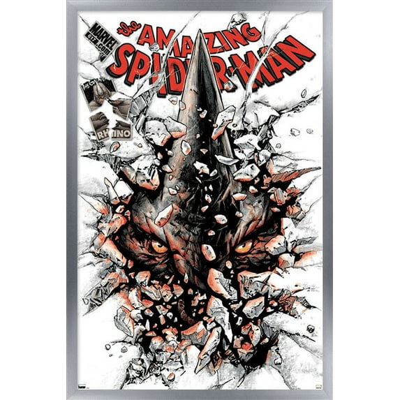 Marvel Comics - Rhino - The Amazing Spider-Man #617 Wall Poster, 22.375" x 34", Framed