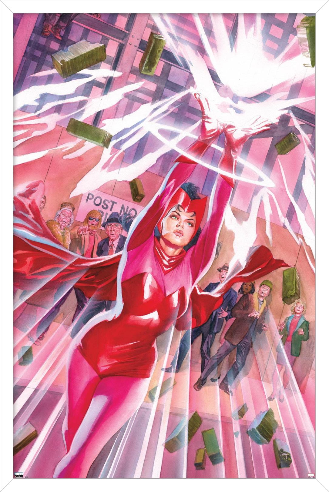 Marvel Comics - Scarlet Witch - The Scarlet Witch & Quicksilver #1 Wall  Poster, 22.375 x 34, Framed 