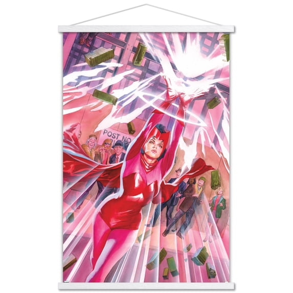 Marvel Comics - Scarlet Witch - Avengers #25 Wall Poster with Wooden Magnetic Frame, 22.375" x 34"