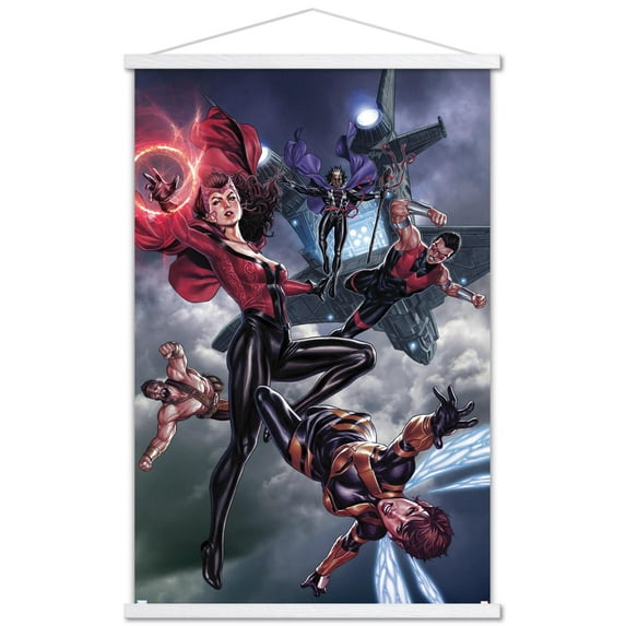 Marvel Comics - Scarlet Witch - Avengers #680 Wall Poster with Wooden Magnetic Frame, 22.375" x 34"