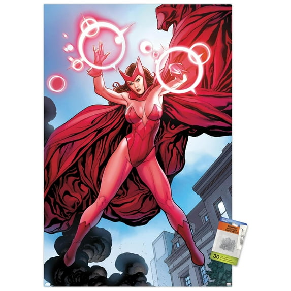 Marvel Comics - Scarlet Witch - Avengers Vs. X-Men #0 Wall Poster with Pushpins, 22.375" x 34"