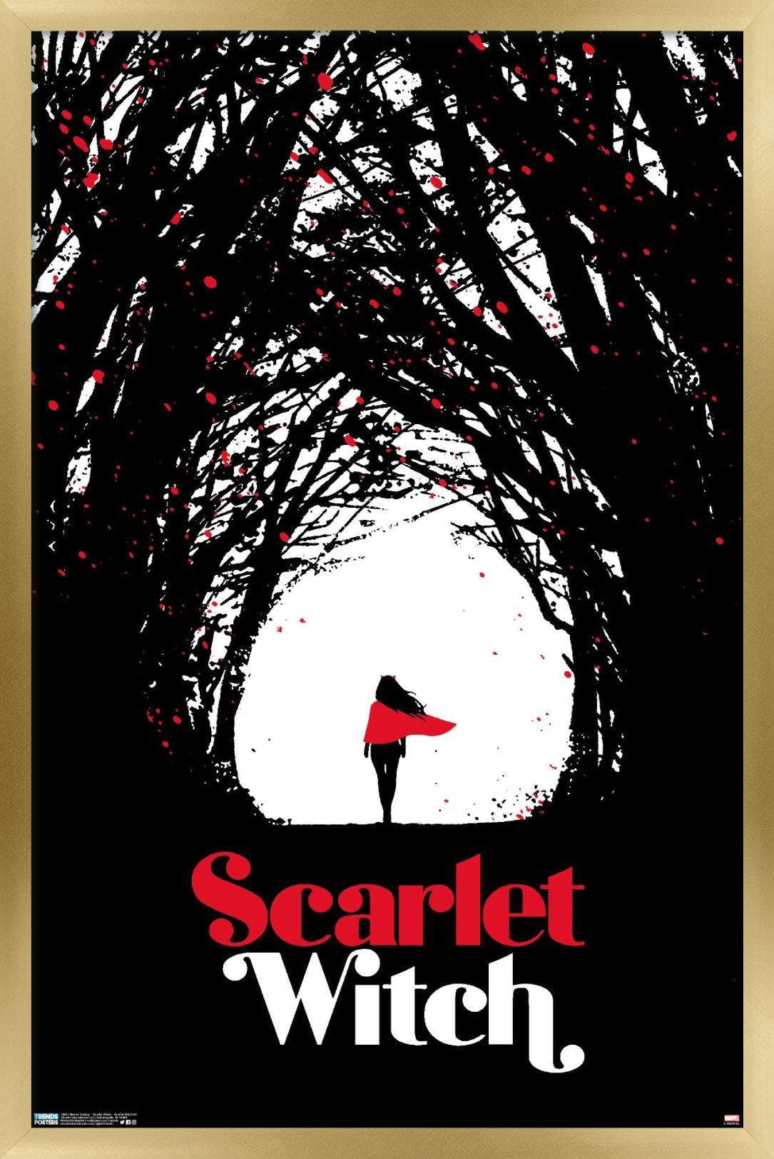 Marvel Comics - Scarlet Witch - Scarlet Witch #4 Wall Poster, 14.725" x 22.375", Framed