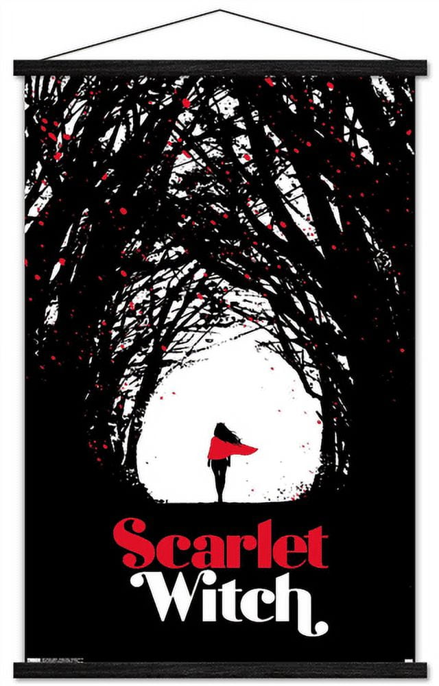 Marvel Comics - Scarlet Witch - Scarlet Witch #4 Wall Poster with Wooden Magnetic Frame, 22.375" x 34"