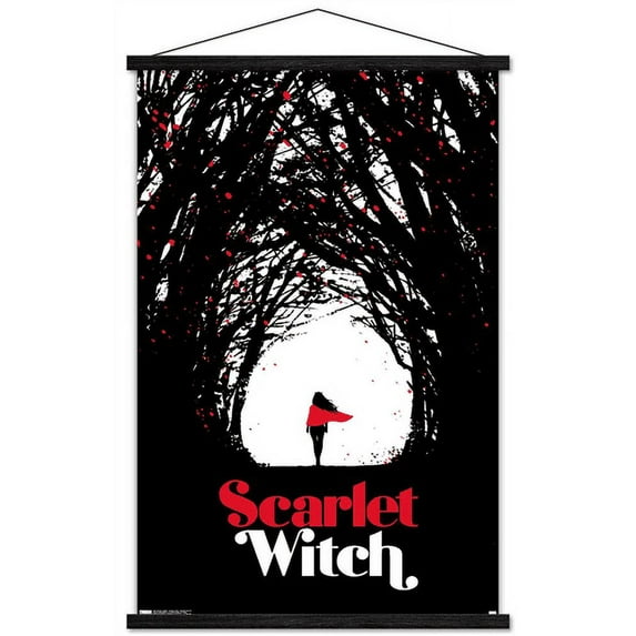 Marvel Comics - Scarlet Witch - Scarlet Witch #4 Wall Poster with Wooden Magnetic Frame, 22.375" x 34"