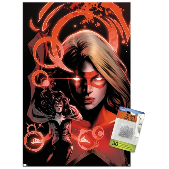 Marvel Comics - Scarlet Witch - Star #2 Wall Poster with Pushpins, 14.725" x 22.375"