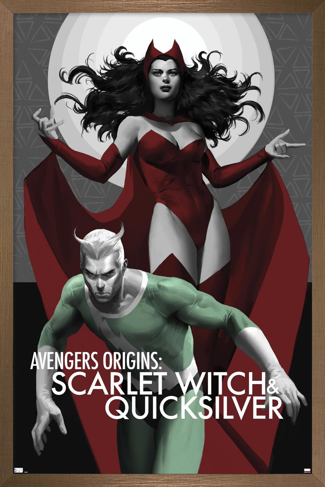 Marvel Comics - Scarlet Witch - The Scarlet Witch & Quicksilver #1 Wall  Poster, 22.375 x 34, Framed 