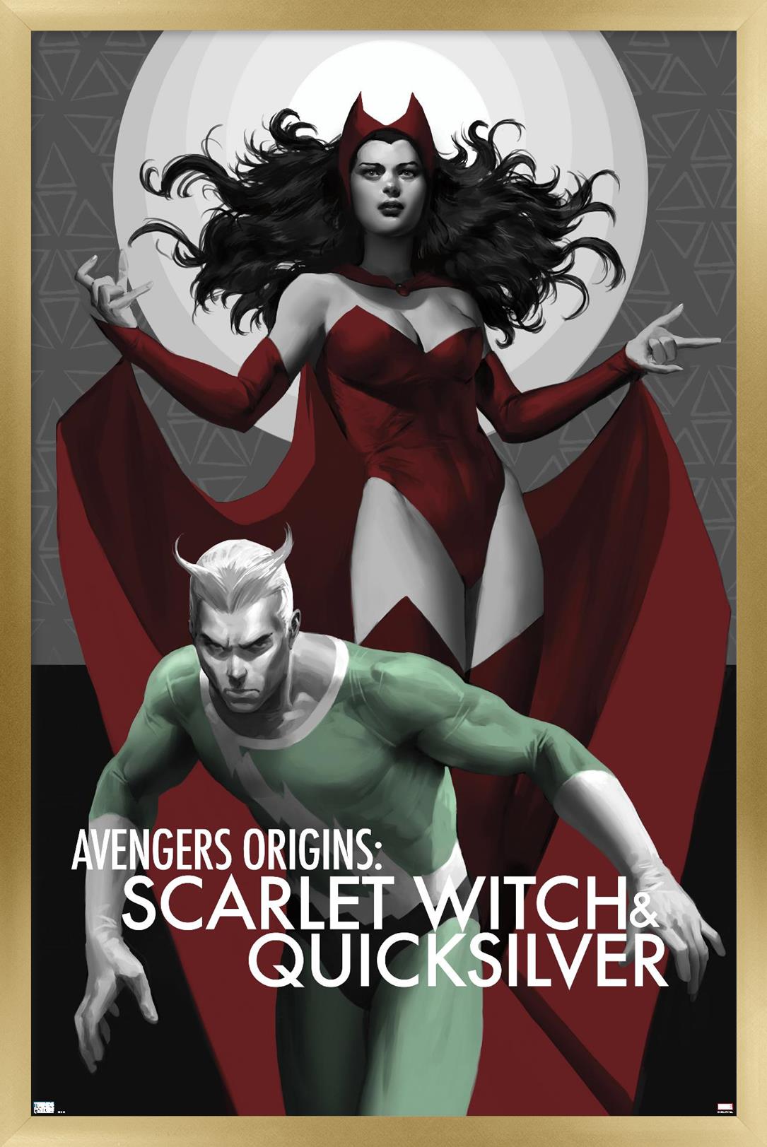 Marvel Comics - Scarlet Witch - The Scarlet Witch & Quicksilver #1 Wall  Poster, 22.375 x 34, Framed