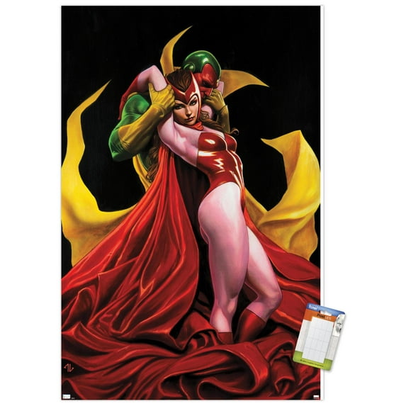 Marvel Comics - Scarlet Witch and Vision - Deadpool #13 Wall Poster, 14.725" x 22.375"