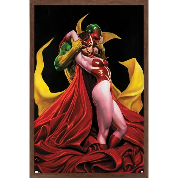 Marvel Comics - Scarlet Witch and Vision - Deadpool #13 Wall Poster, 22.375" x 34", Framed
