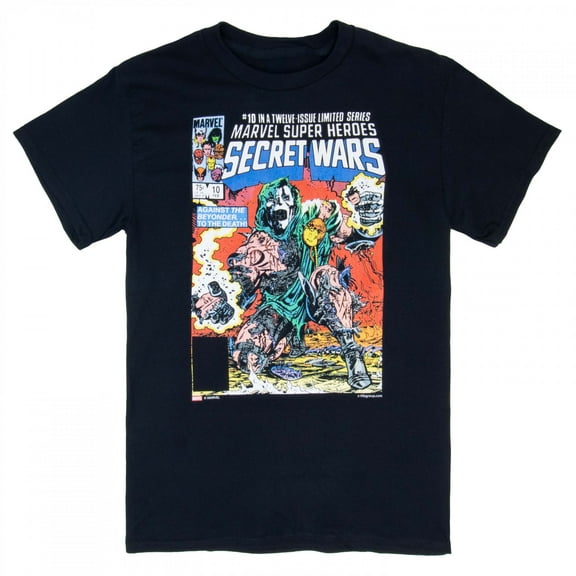 Marvel Comics Secret Wars #10 Comic Cover T-Shirt-Large