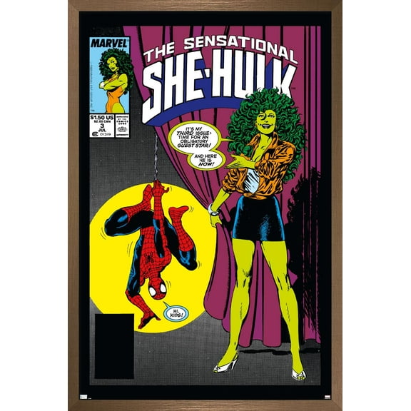 Marvel Comics - Sensational She-Hulk #3 Wall Poster, 22.375" x 34" Framed