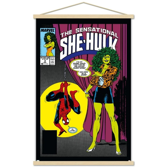 Marvel Comics - Sensational She-Hulk #3 Wall Poster with Magnetic Frame, 22.375" x 34"