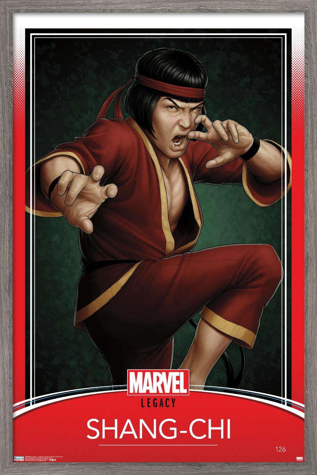 Marvel Comics - Shang- Chi - Master Of Kung Fu #126 Variant Wall Poster, 22.375" x 34", Framed