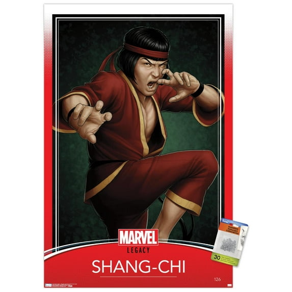 Marvel Comics - Shang- Chi - Master Of Kung Fu #126 Variant Wall Poster with Pushpins, 22.375" x 34"