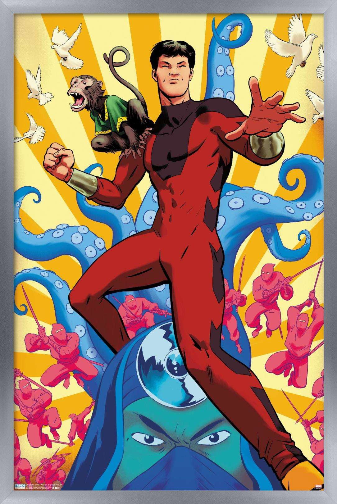 Marvel Comics - Shang- Chi - Master Of Kung Fu #126 Wall Poster, 14.725" x 22.375", Framed