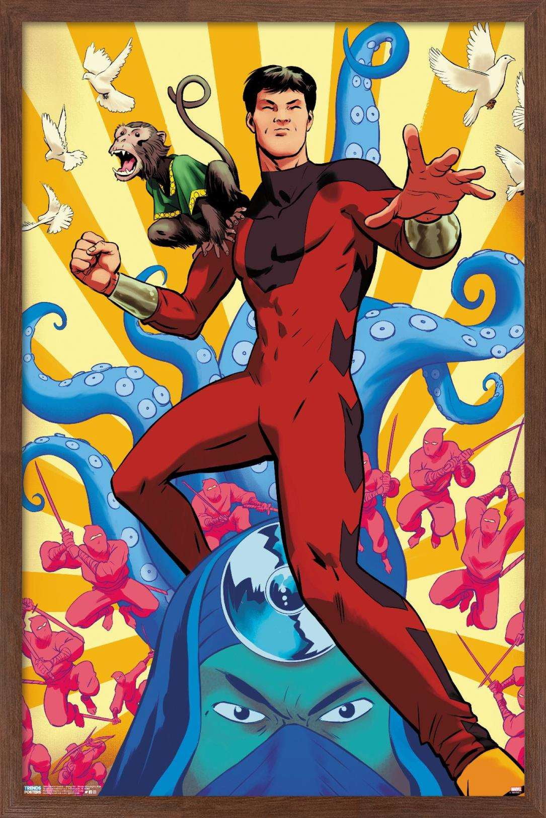 Marvel Comics - Shang- Chi - Master Of Kung Fu #126 Wall Poster, 14.725" x 22.375", Framed