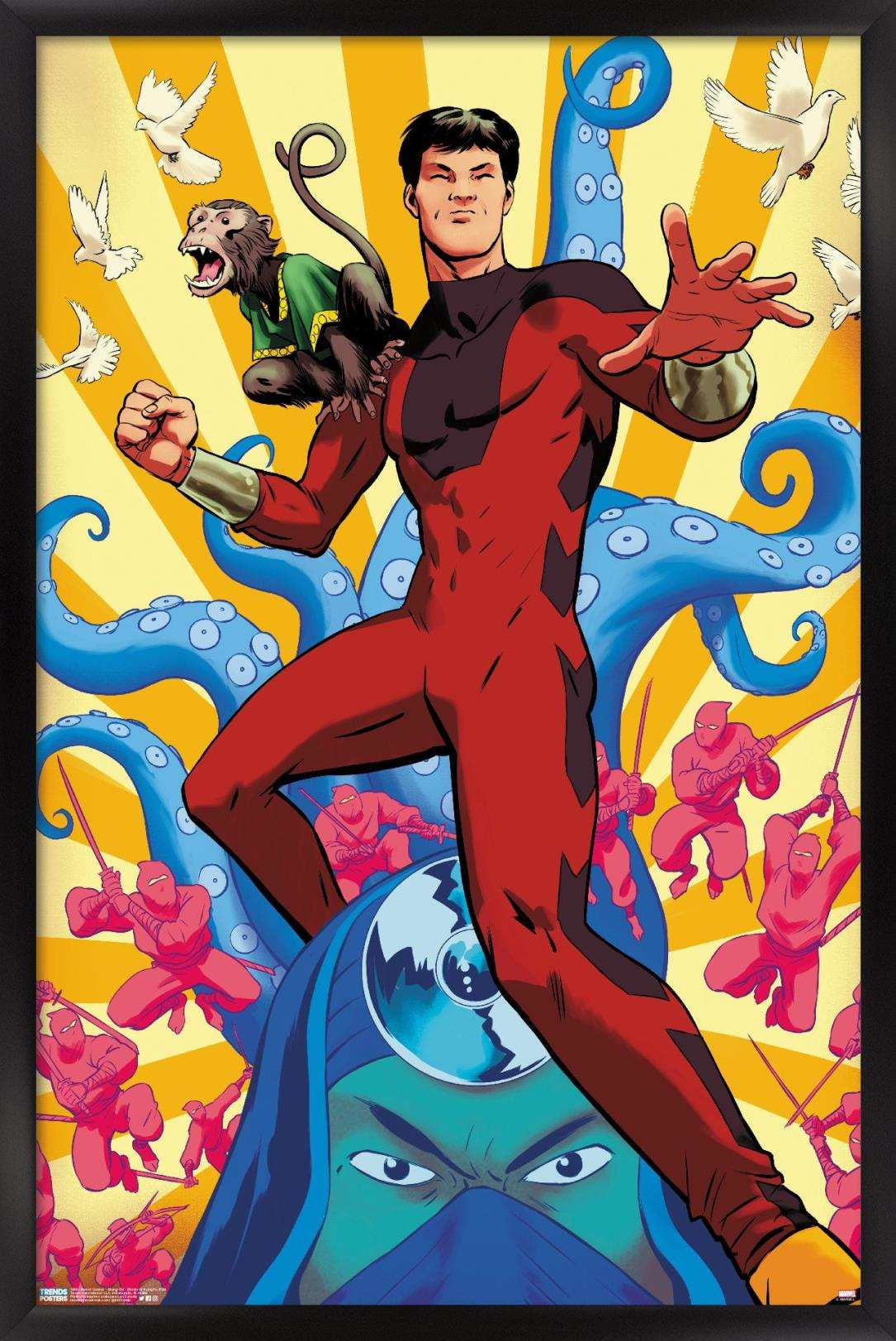 Marvel Comics - Shang- Chi - Master Of Kung Fu #126 Wall Poster, 22.375" x 34", Framed