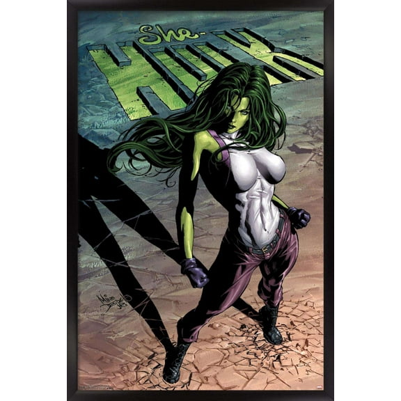Marvel Comics - She-Hulk - She-Hulk #29 Wall Poster, 22.375" x 34", Framed