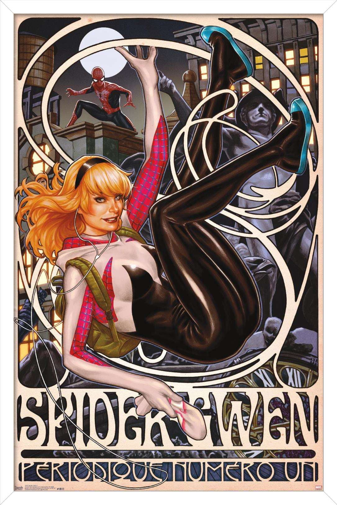 Marvel Comics - Spider-Gwen - Cover #1 Wall Poster, 14.725" x 22.375", Framed
