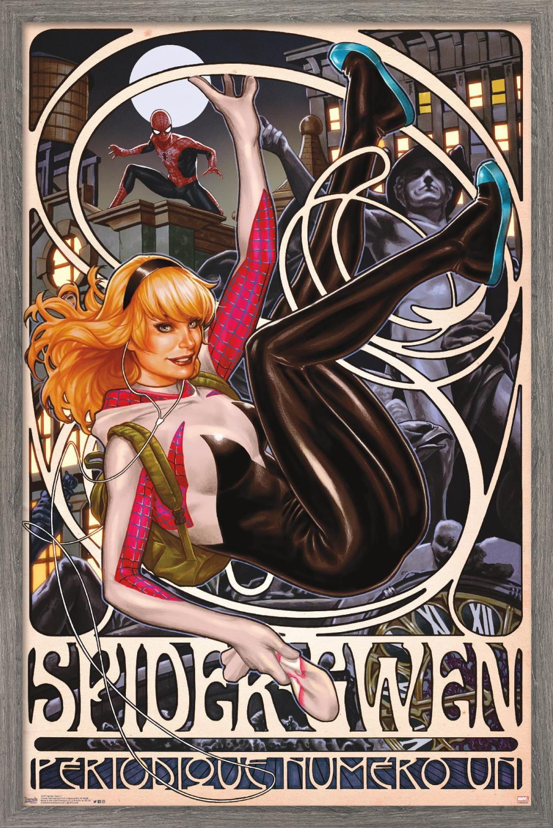 Marvel Comics - Spider-Gwen - Cover #1 Wall Poster, 14.725" x 22.375", Framed